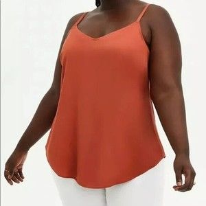 Torrid Cami Ava Stretch Challis Top Adjustable Straps